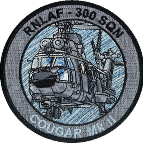 Patch 300 Squadron Cougar MK-II Zilver/Grijs